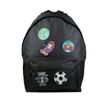 3666311010441-Sac à dos + 1 trousse - 1 compartiment - noir - avec 5 patchs garçon - Bagtrotter-P_405128950_1-0