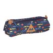 Trousse Poids Plume Vroum - 2 compartiments - bleu marine - Kid'Abord