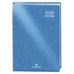 Agenda Gomme Métallisée - 1 jour par page - 12,5 x 17,5 cm - bleu - Oberthur