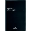 Agenda Boréal Sept O Sept - 1 semaine sur 2 pages - 10 x 15 cm - noir - Oberthur