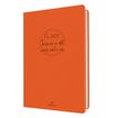 Agenda Camelia 25 - 1 semaine sur 2 pasges - 17 x 24,5 cm - orange - Oberthur