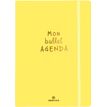 Bullet Agenda - 1 semaine sur 2 pages - 15,5 x 21,5 cm - jaune - Oberthur