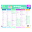 3664447149646-Calendrier Mon Academie - 6 mois par face - Zone B - 33,5 x 43 cm - Oberthur-P_405132146_1-0