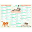 Calendrier Chatons - 7 mois par face - 32 x 42 cm - Oberthur