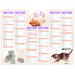 3664447138534-Calendrier Chatons - 7 mois par face - 32 x 42 cm - Oberthur-P_405132156_2-1