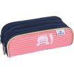 3664447148182-Trousse Chaton - 2 compartiments - corail et marine - Oberthur-P_405132275_1-0
