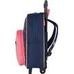 3664447148205-Petit Sac à dos à roulettes Chaton - 1 compartiment - corail et marine - Oberthur-P_405132277_4-3