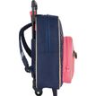 3664447148205-Petit Sac à dos à roulettes Chaton - 1 compartiment - corail et marine - Oberthur-P_405132277_5-4