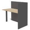 Banque d'accueil Retour direct haut OLA - L82,5 x H112 x P62,5 cm - structure carbone, plateau chêne clair