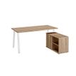 3483601119116-Bureau manager MAMBO avec retour droit - 160 cm - Chêne Sonoma/blanc-P_405132837_1-0