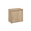 3483601119123-Rangement bas MAMBO - L80 x H82 x P46 - 2 portes - Chêne Sonoma/blanc-P_405132838_1-0