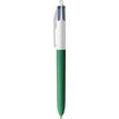 BIC 4 Couleurs WOOD - Stylo à bille 4 couleurs - corps vert