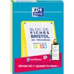 3020120196978-Oxford - Pack de 30 Fiches Bristol - A5 - petits carreaux - non perforé - Bords Jaunes--0