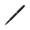 0404051330978-Parker Vibrant - Stylo plume noir - pointe fine - bague violet améthyste-P_405133097_1-0