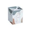 3173740249446-Parure de bureau en carton Abstract Faces - 4 pièces-P_405133314_4-2