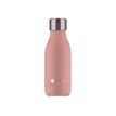 3614300043246-Les Artistes Paris - Gourde Bouteille isotherme 280 ml - rose - acier inoxydable-P_405133531_1-0