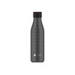 3614300081378-Les Artistes Paris - Gourde Bouteille isotherme 500 ml - noir texture métal - acier inoxy-P_405133666_2-1