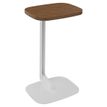 3253310179738-Gueridon ILO - L40xP30xH66cm - pieds blanc - finition noyer-P_405134649_1-0