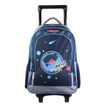 3666311001166-Sac à dos à roulettes Poivre Blanc Espace - 2 compartiments - bleu - Bagtrotter-P_405137108_1-0