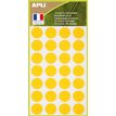 Apli Agipa - 168 Pastilles adhésives recyclées - jaune - diamètre 15 mm - réf 101785