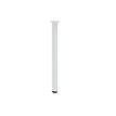 Pied carré pour retour de bureau CONNEXION - L4 x H71,5 x P4 - Blanc