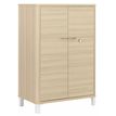 3483600819581-Rangement mi-haut ABSOLU - L81 x H118 x P45 - 2 portes - Chêne structuré-P_405137466_1-0