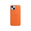 0194253345367-Apple - coque de protection en cuir avec MagSafe pour iPhone 14 - orange-P_405140100_1-0