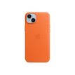 0194253345510-Apple - coque de protection en cuir avec MagSafe pour iPhone 14 Plus - orange-P_405140134_1-0