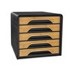 3462159018218-Silva by CEP - Module de classement 5 tiroirs - noir bambou-P_405141582_1-0