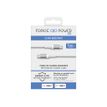 3571211493723-Force Power Lite -  Câble renforcé - USB-C/USB C - 1.2 m - 3A - Blanc - Garanti à vie-P_405141712_1-1