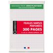Cambridge - feuillets mobiles - 300 pages - A4 - grands carreaux (Seyes) - perforées