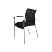 0404051443418-Lot de 4 chaises JULIA - avec accoudoirs - assise et dossier noir-P_405144341_2-1