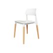 0404051443470-Lot de 4 chaises SCANDINAVE - pieds bois - blanc-P_405144347_1-0