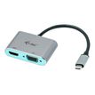 8595611702778-i-Tec - Adaptateur vidéo - USB-C mâle pour HD-15 (VGA), HDMI femelle - 15 cm - gris sidéral -P_405145503_1-0