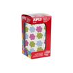 8410782192367-APLI kids - Adhésif décoratif - 900 pièces - fleur - 20 x 18 mm - 30 feuilles - bleu pastel, rose p-P_405145654_2-1