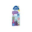 4012700820488-Pelikan Griffix - Roller ergonomique - Pour droitier + 2 recharges - Corps rose-P_405146011_2-1