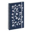 3660942082761-Agenda de poche spiralé Végétal Espace 16S - 1 semaine sur 2 pages -  9 x 16 cm - Bleu - Exacompta--0