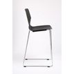 3760185020268-Tabouret TECSUP - Empilable - coque en polypropylène noir - pieds chromés fenêtre--1