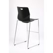3760185020268-Tabouret TECSUP - Empilable - coque en polypropylène noir - pieds chromés fenêtre--2