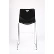 3760185020268-Tabouret TECSUP - Empilable - coque en polypropylène noir - pieds chromés fenêtre--3