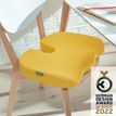 4002432129553-Leitz Ergo - Coussin de siège ergonomique - Soulage la pression et améliore la posture - Jaune--1