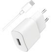 3571211504764-Wow - Kit Chargeur USB A 2.4A + Câble USB A / USB C - 1m - Blanc--0