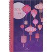 3664447232218-Oberthur Tokyo - Agenda 1 semaine sur 2 pages - 17 x 24,5 cm - lanternes--0