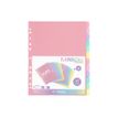 3135251541150-Viquel Rainbow Pastel - Intercalaire 12 positions - A4 Maxi - polypropylène coloré-P_405148453_2-2