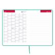 3147280267932-Agenda à élastique Signature - 1 semaine sur 2 pages - 21 x 27 cm - turquoise - Oxford--1