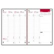 3147280267215-Agenda à élastique Office - 1 semaine sur 2 pages - 16 x 24 cm - gris/rouge - Oxford--1