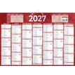 3592930028638-Calendrier bancaire année civile BOUCHUT "230 Rouge" 38,5 x 54 cm coloris rouge Pefc 70 %--1