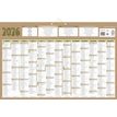 3592930026627-Calendrier bancaire année civile BOUCHUT "Natura Maxi" 43 x 65 cm coloris beige--0