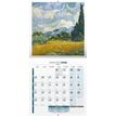 3592930027266-Calendrier illustré BOUCHUT 15 x 15 cm PEINTRE Vincent Van Gogh Pefc 70 %--1