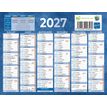 3592930028560-Calendrier bancaire année civile BOUCHUT "205 Bleu" 13,5 x 17,5 cm coloris bleu Pefc 70 %--1